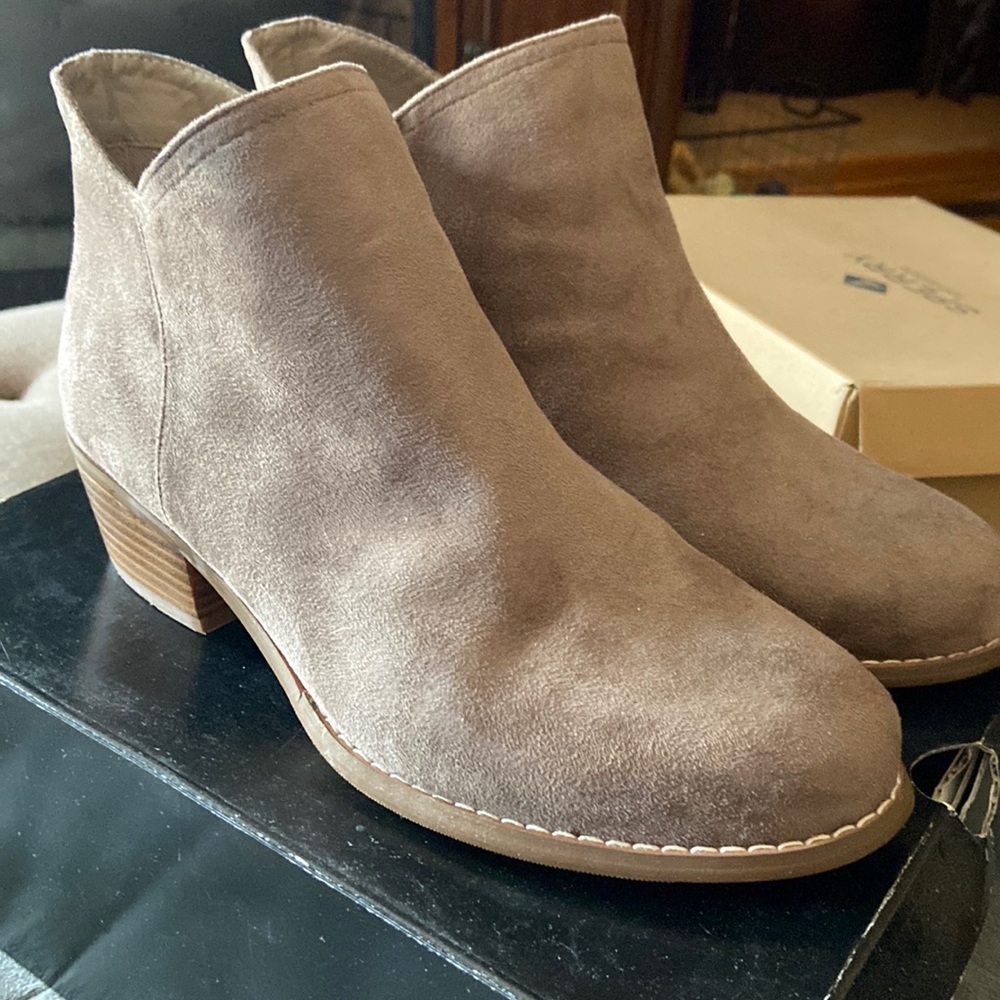 Torrid Taupe booties